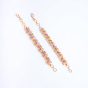 Opal Touch - Graceful Gold Plated Ear Chain - Ear chain (Matil)