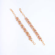 Opal Touch - Graceful Gold Plated Ear Chain - Ear chain (Matil)