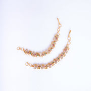 Opal Touch - Graceful Gold Plated Ear Chain - Ear chain (Matil)
