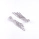 Opal Touch - Graceful Green-White Earrings - Earrings