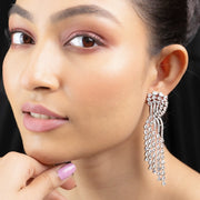 Graceful Green - White Earrings - Opal Touch