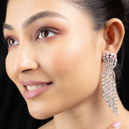 Graceful Green - White Earrings - Opal Touch