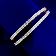 Opal Touch - Graceful White Rose Gold Bangles (Pack of 2) - Bangles