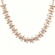 Graceful White Rose Necklace - Opal Touch