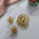 Grand Peacock Golden Locket Set - Opal Touch