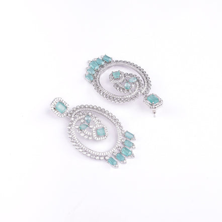 Opal Touch - Green Cascade Studs - Earrings