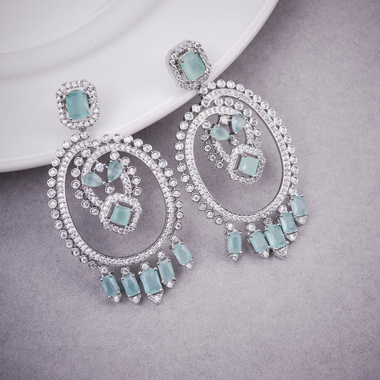 Opal Touch - Green Cascade Studs - Earrings