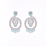 Opal Touch - Green Cascade Studs - Earrings