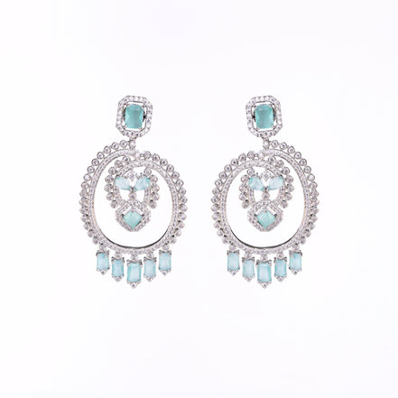 Opal Touch - Green Cascade Studs - Earrings