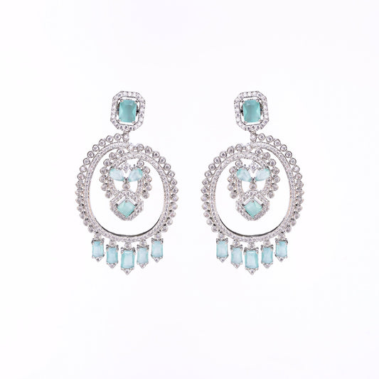 Opal Touch - Green Cascade Studs - Earrings