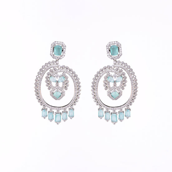 Opal Touch - Green Cascade Studs - Earrings