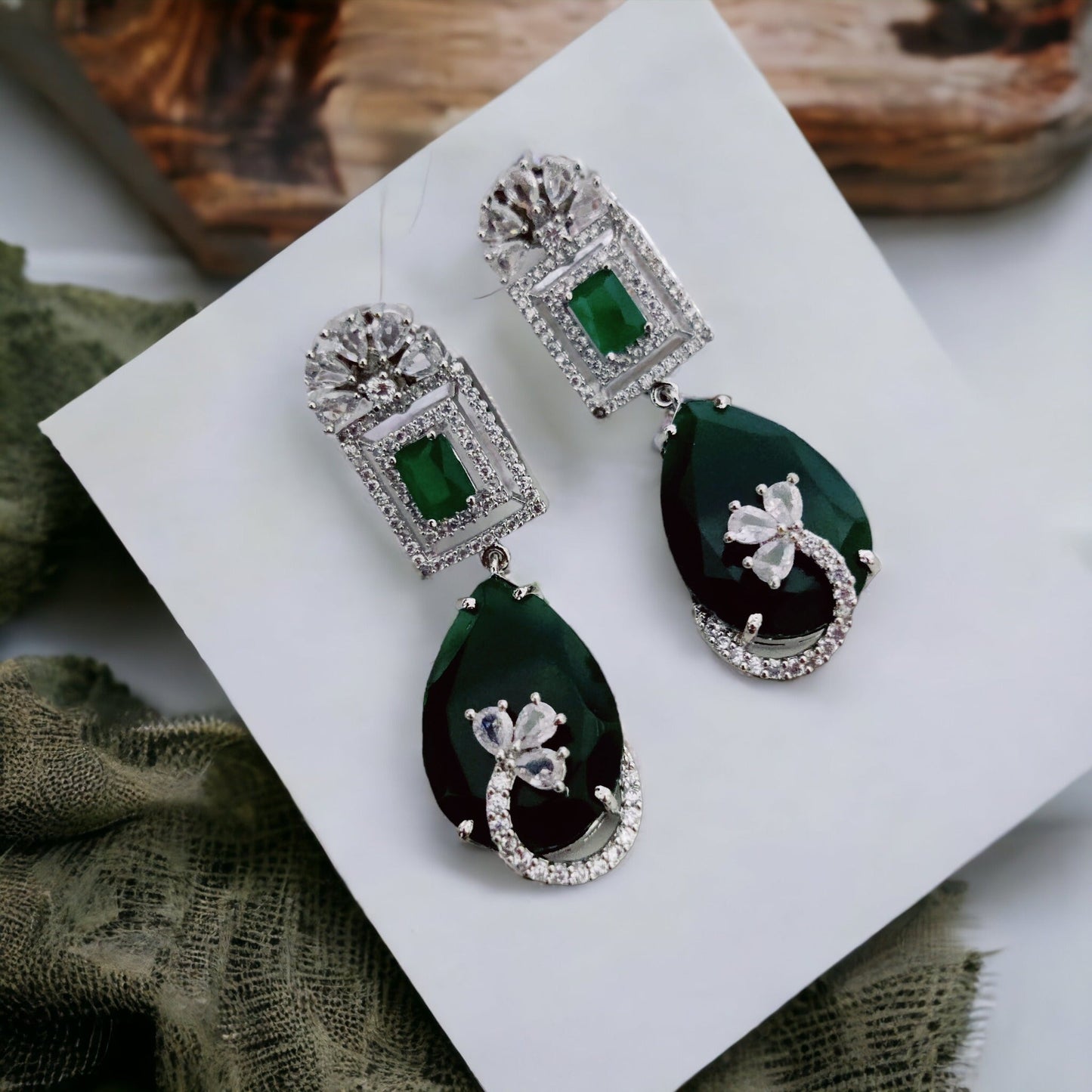 Opal Touch - Green Enchantment Earrings - Earrings