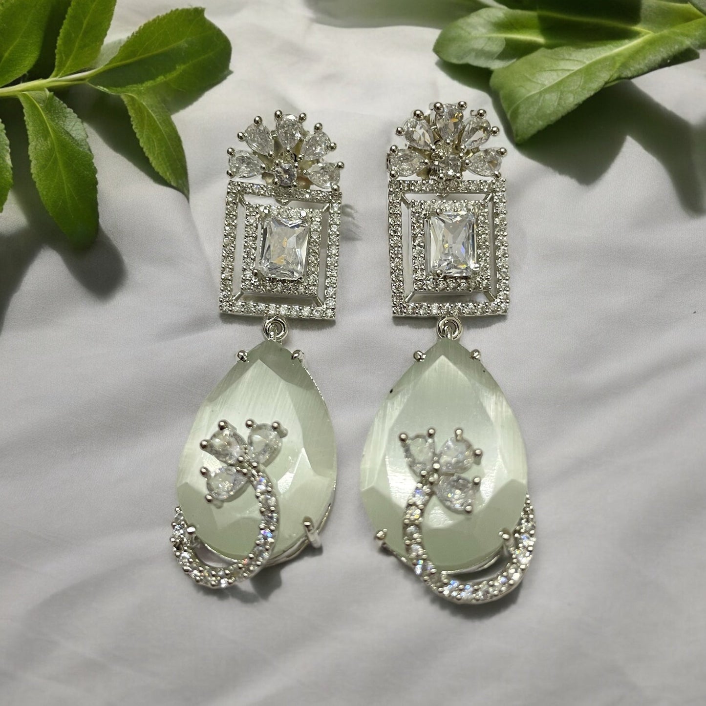 Opal Touch - Green Enchantment Earrings - Earrings