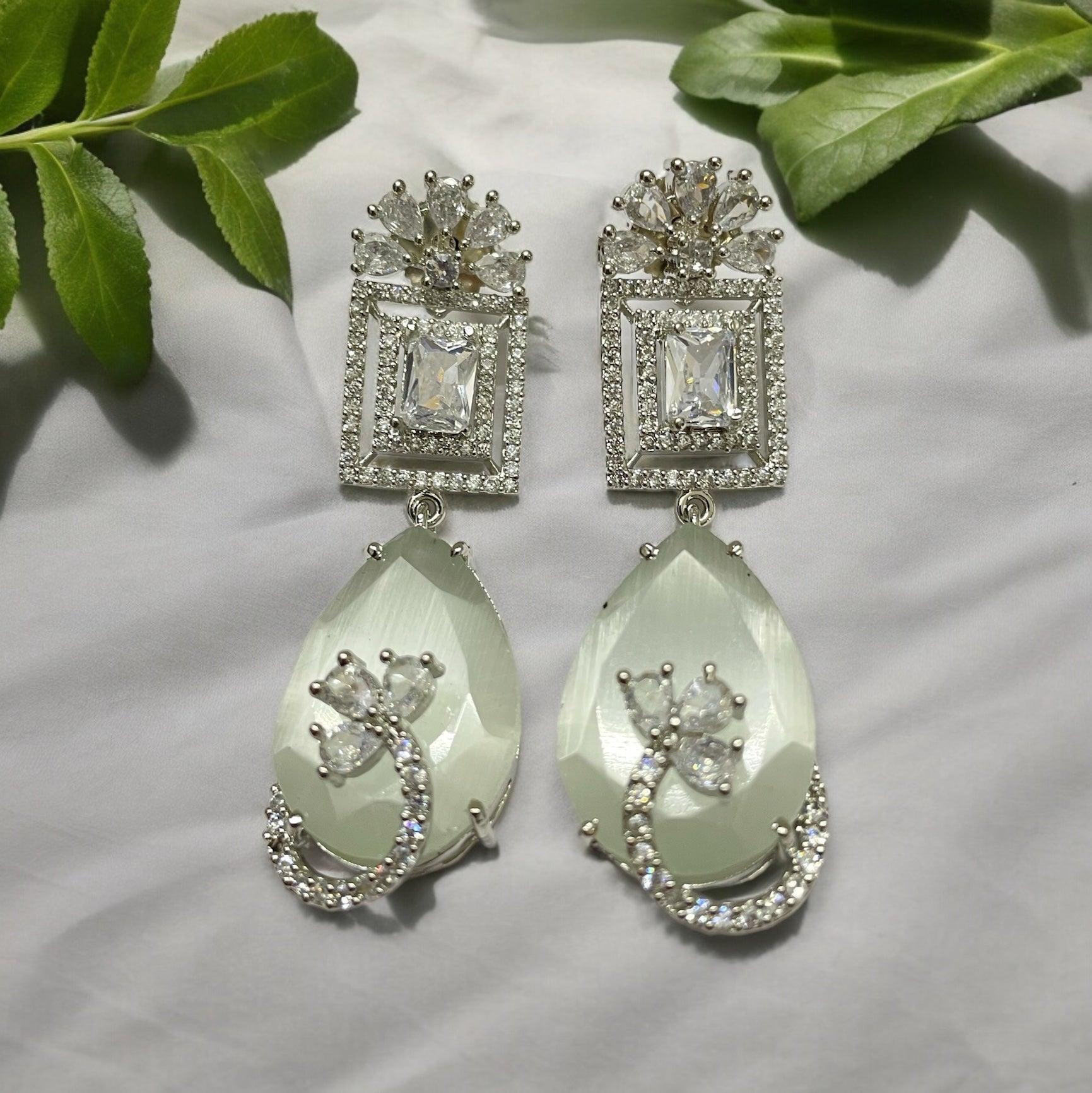 Opal Touch - Green Enchantment Earrings - Earrings