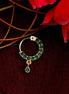 Opal Touch - Green Gold Nose Pin - Nose pin