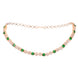 Opal Touch - Green-White Leaf Necklace -
