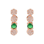 Opal Touch - Green-White Leaf Necklace -