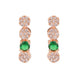 Opal Touch - Green-White Leaf Necklace -