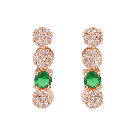 Opal Touch - Green-White Leaf Necklace -