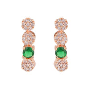 Opal Touch - Green-White Leaf Necklace -