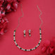 Opal Touch - Green-White Leaf Necklace -