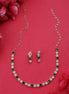 Opal Touch - Green-White Leaf Necklace -