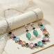 Grey Elegance Necklace in Rhodium - Opal Touch