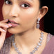 Grey Elegance Necklace in Rhodium - Opal Touch