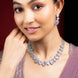 Grey Elegance Necklace in Rhodium - Opal Touch