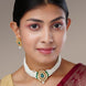 Necklace - Gulbahar Kundan Gold Plated Necklace Set - Opal Touch
