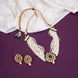 Necklace - Gulbahar Kundan Gold Plated Necklace Set - Opal Touch