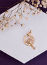 Nose Pin - Half - moon Gold Plated Nose Pin - Opal Touch