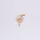 Nose Pin - Half - moon Gold Plated Nose Pin - Opal Touch