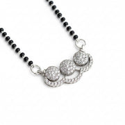 Harmony Trail Rhodium Mangalsutra - Opal Touch
