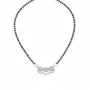 Harmony Trail Rhodium Mangalsutra - Opal Touch