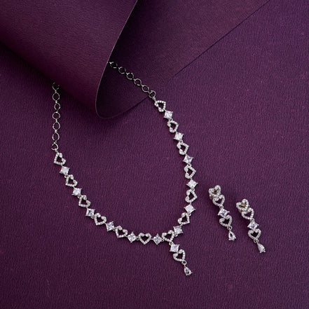 Necklace - Hearts Adorn Necklace Set - Opal Touch