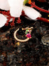 Opal Touch - Imperial Bird-shaped Gold Plated Screw Nose Pin - Nose pin