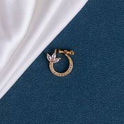 Nose Pin - Imperial Floral Gold Plated Screw Nose Pin - Opal Touch