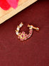 Opal Touch - Imperial Floral-shaped Gold Plated Screw Nose Pin - Nose pin