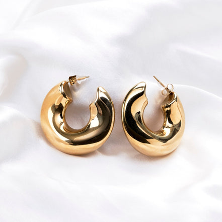 Studs - Imperial Gold Plated Studs - Opal Touch
