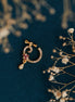 Nose Pin - Imperial Golden Screw Nose Pin - Opal Touch