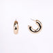 Studs - Imperial Half Loop Gold Plated Studs - Opal Touch