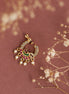 Nose Pin - Imperial Peacock - shaped Gold Plated Screw Nose Pin - Opal Touch