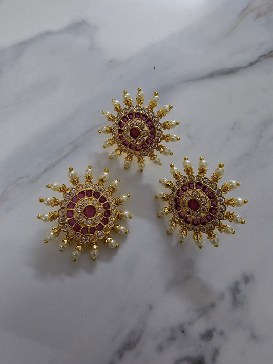 Locket Set - Imperial Radiance Golden Locket Set - Opal Touch