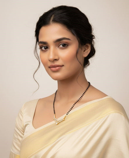 Imperial Sunbeam Mangalsutra - Opal Touch