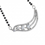 Infinity Gleam Rhodium Mangalsutra - Opal Touch