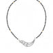 Infinity Gleam Rhodium Mangalsutra - Opal Touch