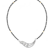 Infinity Gleam Rhodium Mangalsutra - Opal Touch