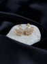 Studs - Intricate Red White Golden Studs - Opal Touch