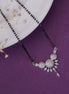 Mangalsutra - Intricate White Rhodoum Mangalsutra - Opal Touch